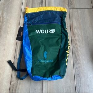 cotopaxi Multicolor Roll-Top Backpack - Green, Blue, Yellow